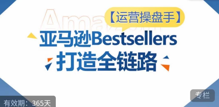 运营操盘手！亚马逊Bestsellers打造全链路，选品、Listing、广告投放全链路进阶优化-极客工作室