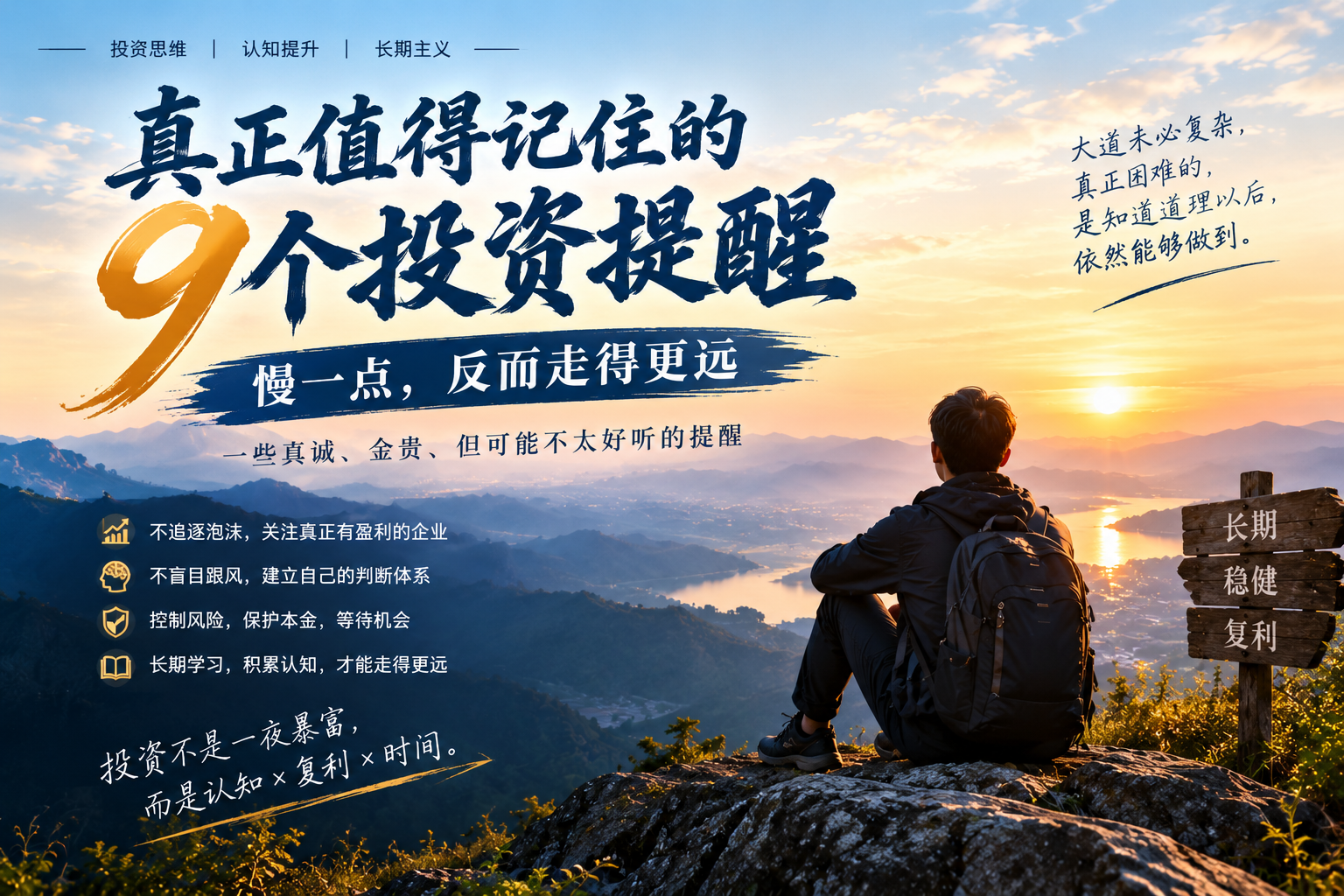 一些真诚、金贵、但可能不太好听的提醒。